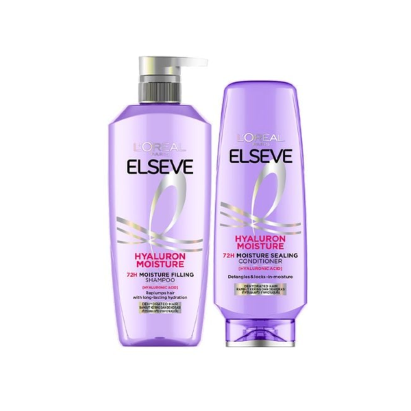 Dầu Gội/ Xả L'Oreal Elseve Hyaluron Moisture 72H Moisture Filling