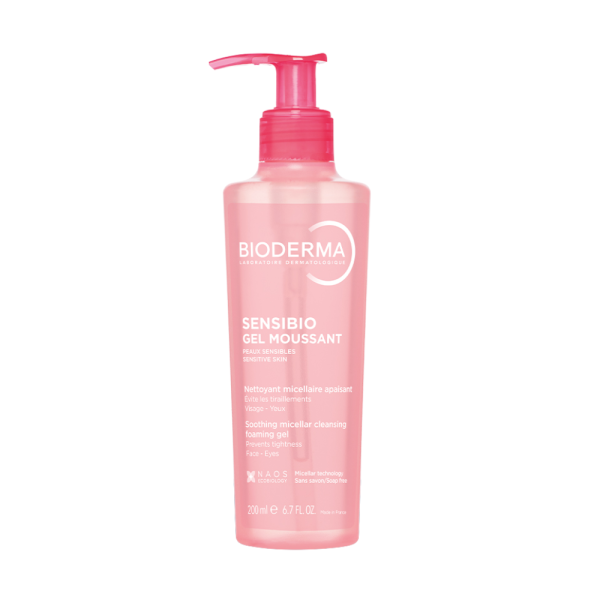 Gel Rửa Mặt Bioderma Sensibio Gel Moussant 200mL (Mẫu Mới 2026)
