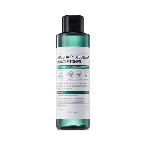 Nước Hoa Hồng Some By Mi AHA-BHA-PHA 30 Days Miracle Toner 150mL