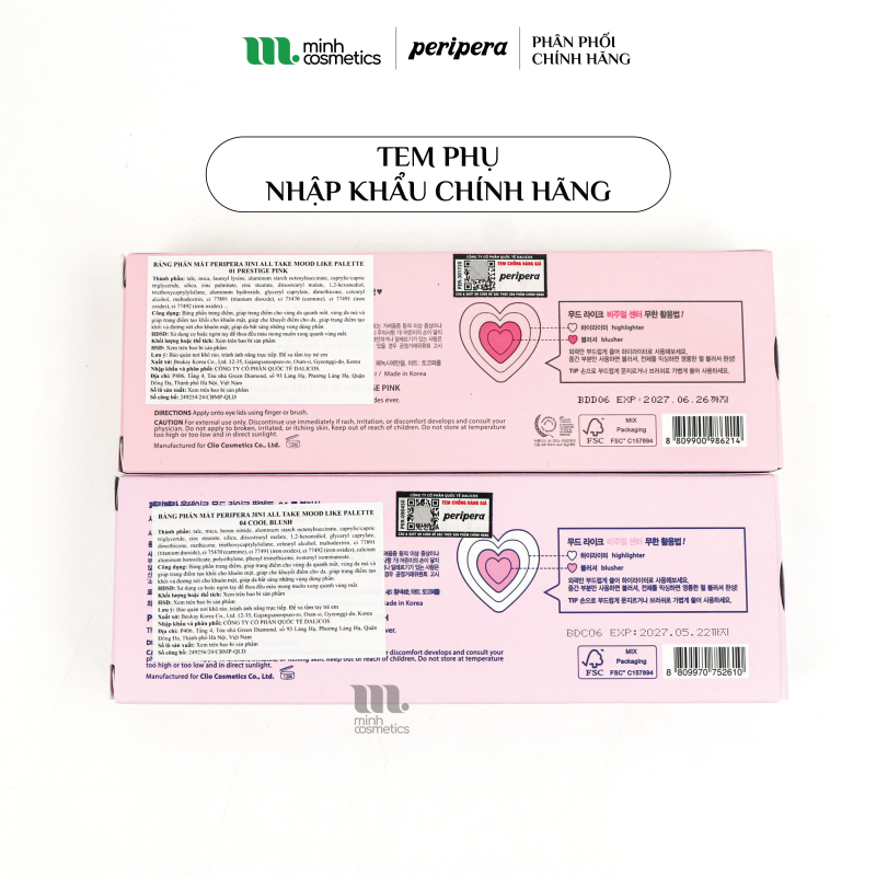 Tem phụ chính hãng