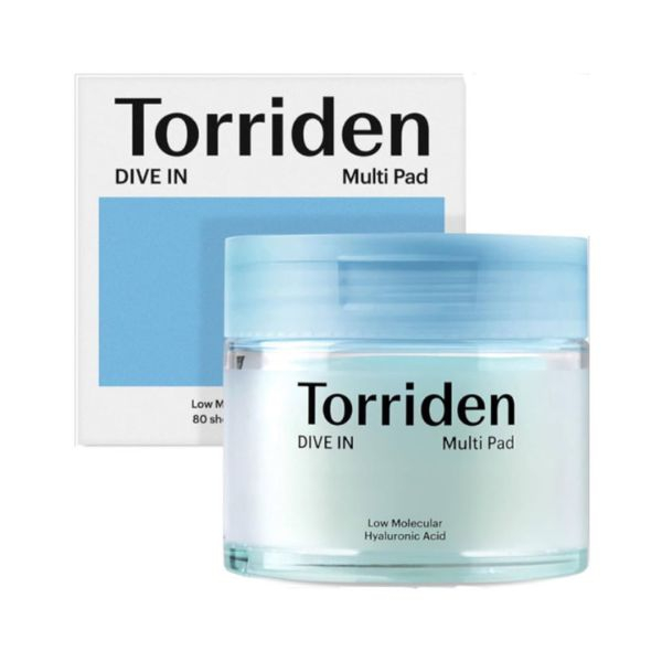 Bông Tẩy Tế Bào Chết Torriden Dive In Low Molecular Hyaluronic Acid Multi Pad 160mL (80 Sheets)