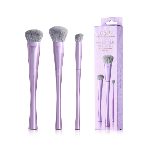 Bộ Cọ Trang Điểm Jessup Luxury Purple - Bộ 3 Cọ