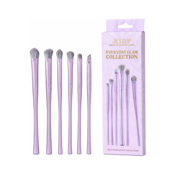 Bộ Cọ Trang Điểm Jessup Luxury Purple - Bộ 6 Cọ