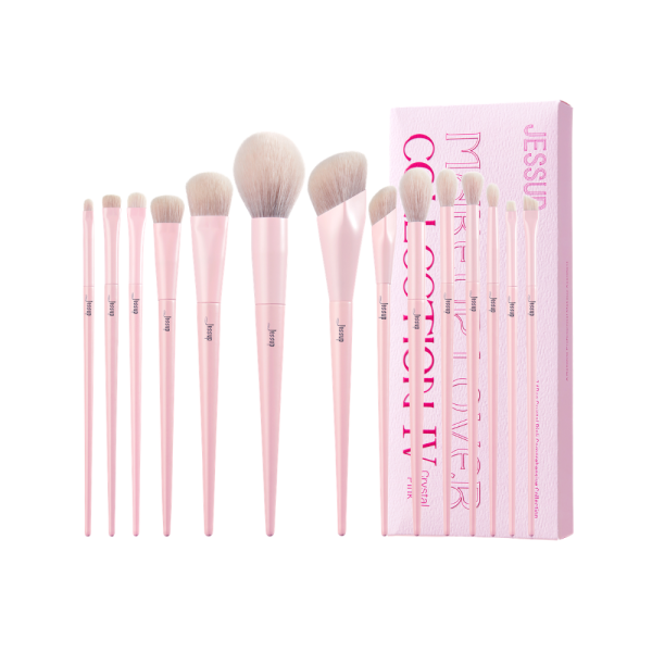Bộ Cọ Trang Điểm Jessup Comprehensive Collection Crystal Pink