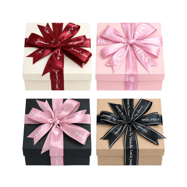 Hộp Quà Hoa Hồng For You Cao Cấp Kèm Khay Đựng Son Trang Trí Nơ Sang Trọng