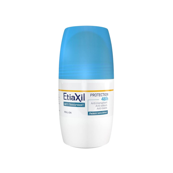 Lăn Khử Mùi EtiaXil Anti-Transpirant Protection 48H Peaux Sensibles Roll-On 50mL