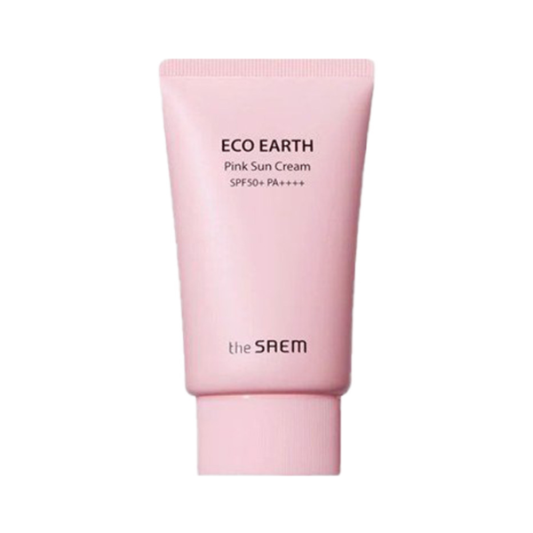 Kem Chống Nắng The Saem Eco Earth Pink Sun Cream SPF50+ PA++++ (Nhập Khẩu) - 50g