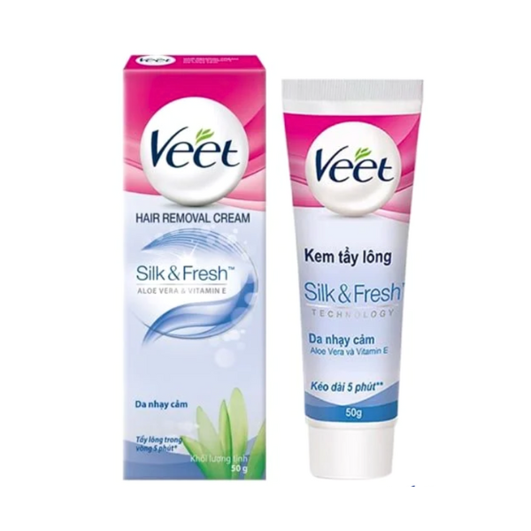 Kem Tẩy Lông Veet Hair Removal Cream Aloe Vera & Vitamin E