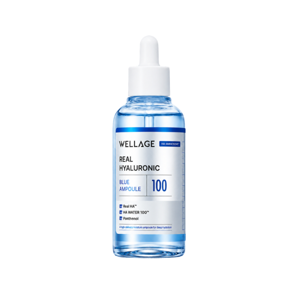 Serum Wellage Real Hyaluronic Blue Ampoule 100 60mL