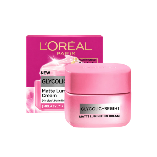 Kem Dưỡng L'Oréal Paris Glycolic-Bright Matte Luminizing Cream 30mL