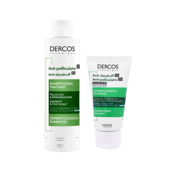 Dầu Gội Vichy Dercos Technique Anti-Dandruff Normal To Oily Hair Advanced Action Shampoo