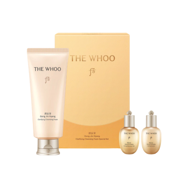 Set 3 Món Sữa Rửa Mặt The Whoo Gong Jin Hyang Clarifying Cleansing Foam Special Set