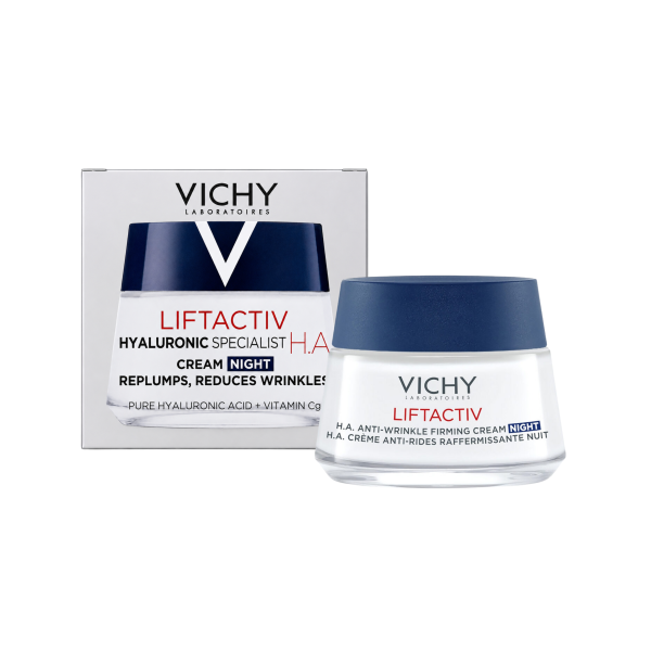 Kem Dưỡng Chuyên Biệt Vichy Liftactiv Hyaluronic Specialist H.A. Cream Night 50mL