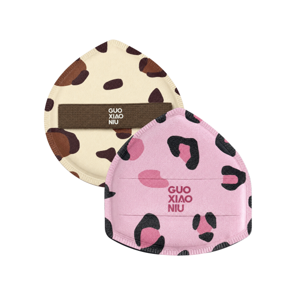 Mút Tán Nền Báo Đốm Guoxiaoniu Leopard Powder Puff