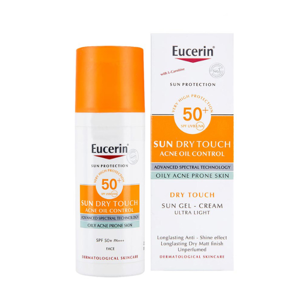 Kem Chống Nắng Eucerin Sun Dry Touch Acne Oil Control Face SPF50+ 50mL