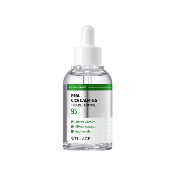 Tinh Chất Wellage Real Cica Calming 95 Trouble Ampoule 50mL