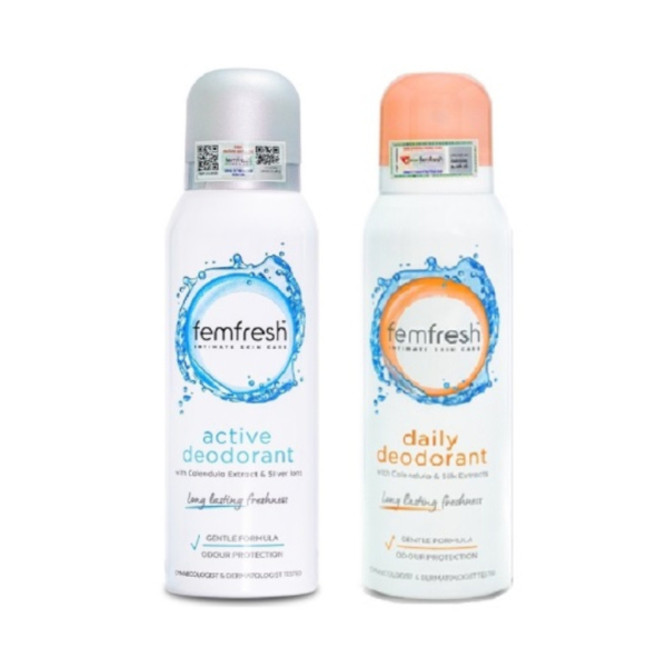 Xịt Thơm Mát Vùng Kín Cao Cấp Femfresh Active Deodorant 125mL