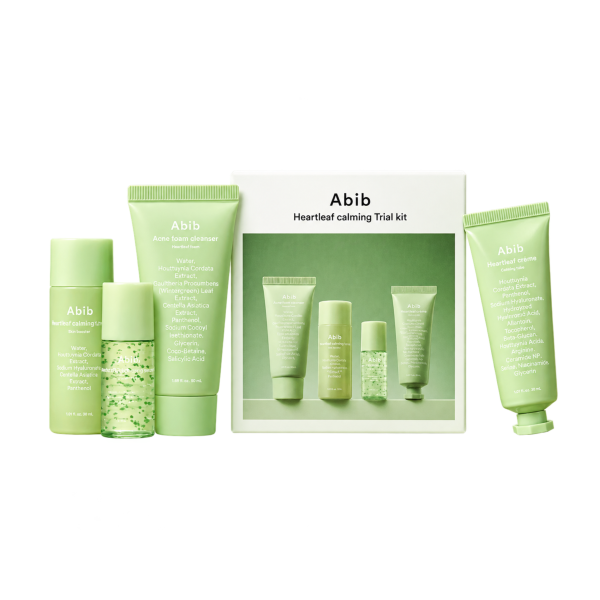 Bộ 4 Món Dưỡng Da Abib Heartleaf Calming Trial Kit