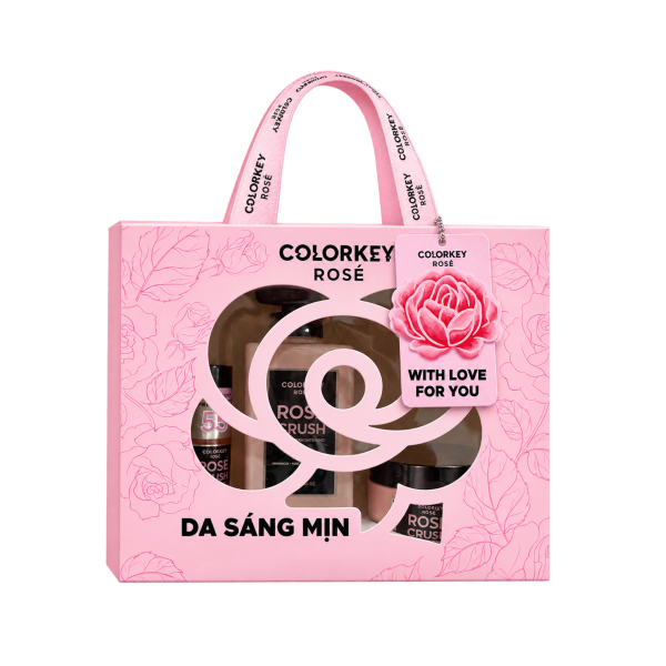 Set Quà Da Sáng Mịn Colorkey Rose