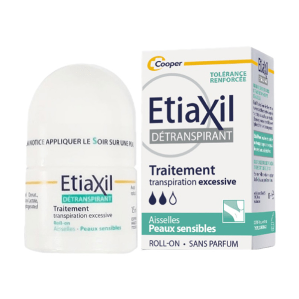 Lăn Khử Mùi Đặc Trị Etiaxil Detranspirant Traitement Roll-On Peaux Sensibles 15mL