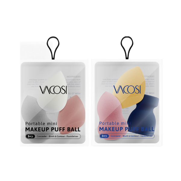 Set 3 Bông Vacosi Mordern Mini Make Up Puff Ball