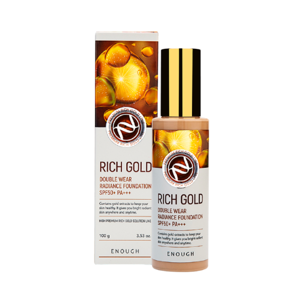 Kem Nền Enough Rich Gold Double Wear Radiance Foundation SPF50 + PA +++ 100g - 13