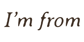 I'm from — logo