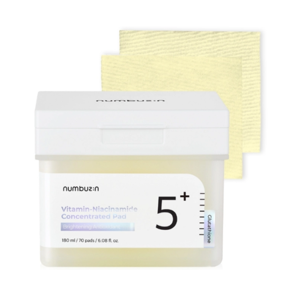 Bông Tẩy Tế Bào Chết Numbuzin No.5 Vitamin Niacinamide Concentrated Pad 180mL - 70 Pads