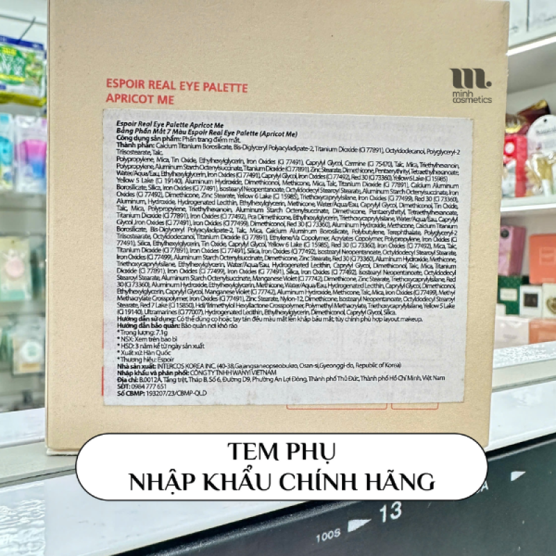 Tem phụ chính hãng