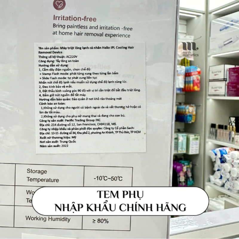 Tem phụ chính hãng