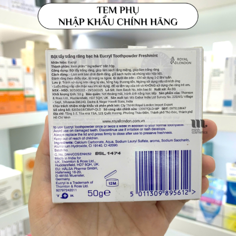 Tem phụ chính hãng