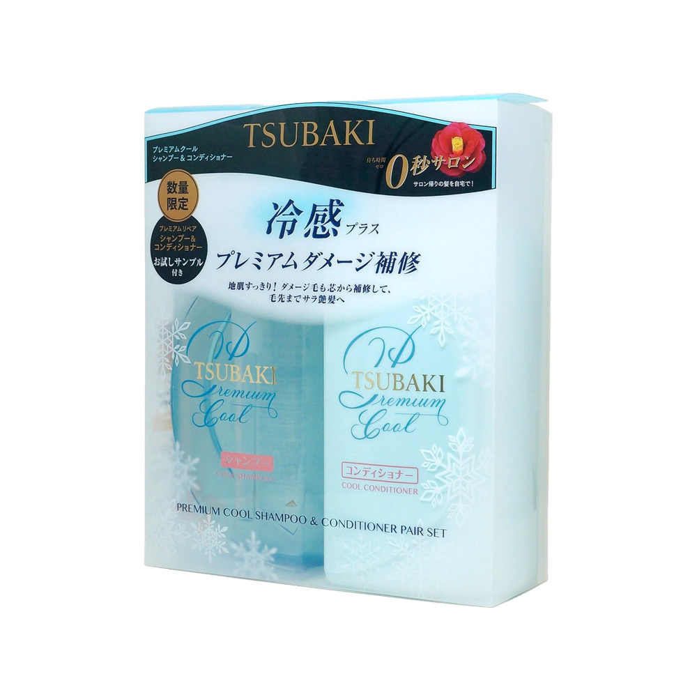 Bộ Gội Xả Tsubaki Premium Cool Shampoo & Conditioner Pair Set 2 x 490mL